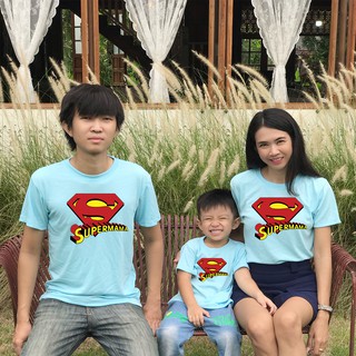 เสื้อฟ้าวันแม่ สกรีน Super mama