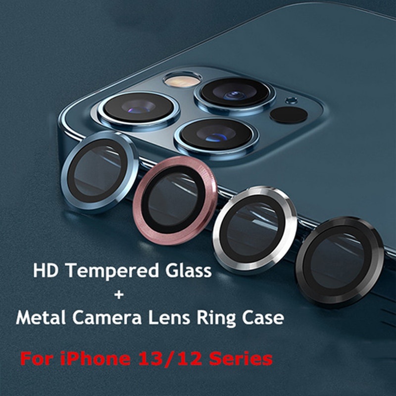 ตัวป้องกันเลนส์กล้อง แบบแหวนโลหะ สําหรับ iPhone 13 12 Pro max 11 12 13pro max 13mini 13pro