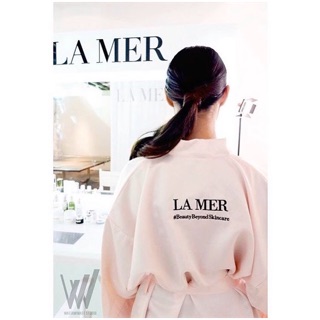 เสื้อคลุมนอน / เสื้อคลุมอาบน้ำ แบรนด์ la mer ผ้าซาติน แถมกล่องของขวัญ Fresh