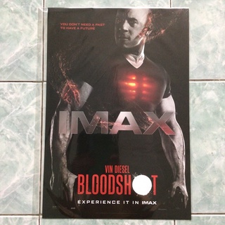 poster IMAX Blood Shot ขนาด 13 X 19 นื้ว (B3)