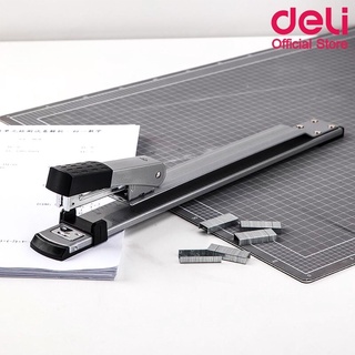 เครื่องเย็บกลางเล่มเอกสาร เครื่องเย็บกระดาษมุงหลังคา Deli 0334 Long Reach Stapler