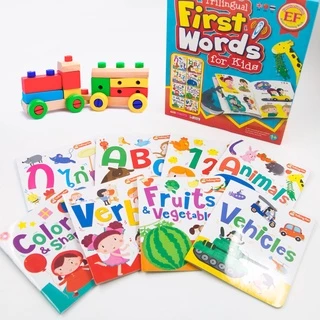 MISBOOK ชุด First Words for Kids 3 ภาษา 8 เล่ม และหนังสือโน้ตเพลงภาษาอังกฤษ มาพร้อมปากกาพูดได้ รุ่นนกฮูก 32 GB