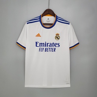 เสื้อกีฬาแขนสั้น ลายทีมชาติฟุตบอล Real Madrid 2021-22 ชุดเหย้า ไซซ์ s m l xl xxl