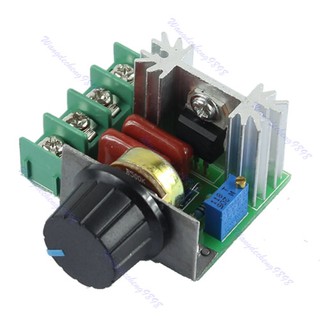 โมดูลวงจรปรับแรงดันไฟฟ้า AC 220V 2000W SCR Voltage Regulator Dimming Dimmers Speed Controller Thermostat