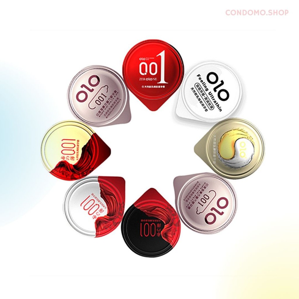 ถุงยางอนามัย OLO 0.01 รวมรุ่น แยกชิ้น