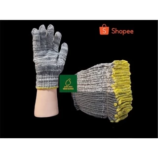 ถุงมือผ้า ยกโหล / ถุงมือทำงาน คละสี COTTON GLOVES