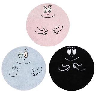 Pre-order พรมวงกลมจาก Barbapapa  มี 2 ไซส์ 3 สี มียางรองหลังกันลื่น