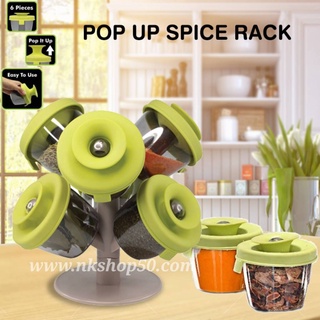 ชุดกระปุกเก็บเครื่องปรุงPop-Up Spice Rack