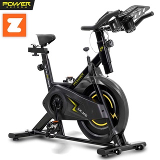 POWER REFORM จักรยานออกกำลังกาย Spin Bike รุ่น Thunder ต่อ ZWIFT ได้ จานล้อ 12 กก. หน้าจอ 8 ฟังก์ชั่น ที่วางมือถือแทปเลต