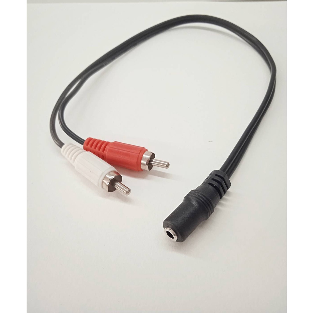 สายแปรง3.5mmJACK AV /STER 3.5mm(F) to AVขาว แดง(M)แจ็คแปลง3.5mm ตัวแปลงเสียง สายสัญญานเสียง ยาว 40 c