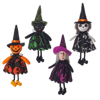 Cute Halloween Decor Supplies Pumpkin Witch Ghost Pendant Kids Party Props Supplies