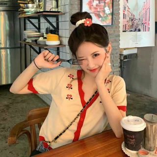 เสื้อลาย น่ารักมากๆ  งานปัก สวยสุดๆ