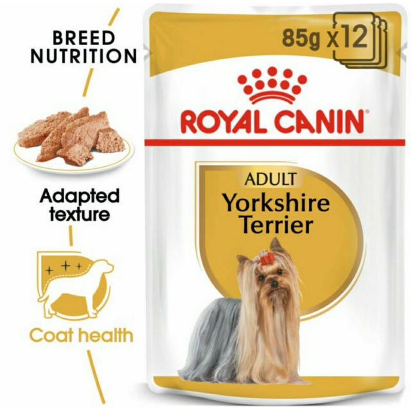 Royal Canin Yorkshire Terrier ADULT WET สำหรับสุนัขโต พันธุ์ยอร์เชีย 12 ซอง