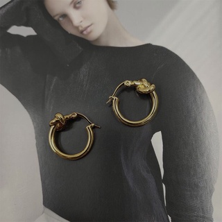 herse.ac knot hoop earring