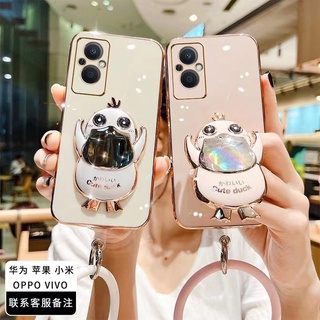 Oppo Reno8 Z 5G เคส OPPO Reno 8t 6Z 7Z 8z 8 7 pro 5 เคสชุบ สไตล์สาวหวาน เคสกันตก เคสป้องกันกล้องที่แม่นยํา