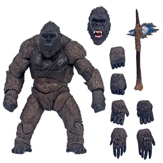 โมเดลฟิกเกอร์ PVC รูปสัตว์ประหลาด คิงคอง vs Godzilla Gorilla Monster ของขวัญวันเกิด สําหรับเด็ก 2021