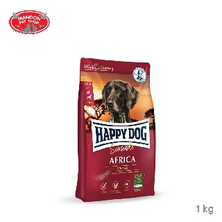 [MANOON] HAPPY DOG Africa 1kg อาหารสุนัขโตสูตรเนื้อนกกระจอกเทศและมันฝรั่ง