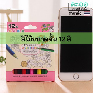RB002-01 สีไม้แท่งสั้น 12 สี