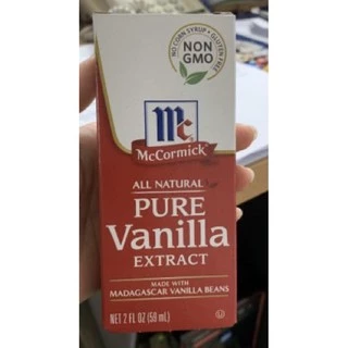 ของใหม่หมดอายุปี 2028คะ McCormick Pure Vanilla Extract แม็คคอร์มิค กลิ่นวานิลลาธรรมชาติ ขนาด 29ml และ 59 ml