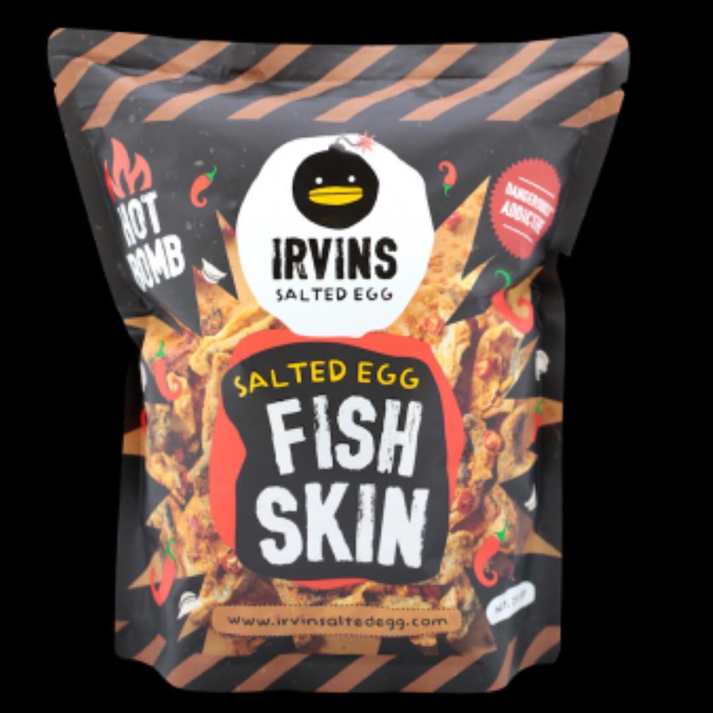 พร้อมส่ง Irvins Hot Bomb Salted Egg Fish Skin