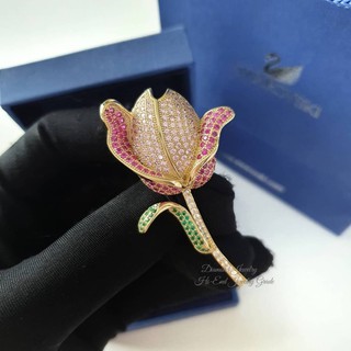 Diamond Brooch  เข็มกลัดดอกทิวลิป งานเพชร CZ แท้ค่ะงานน่าร๊ากกก ดูดี  งานสวยมากกกกก เพชรใส ไม่ขุ่นแม้แต่เม็ดเดียว