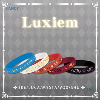 Fancy สายรัดข้อมือซิลิโคนเจล ลายการ์ตูนอนิเมะ Luxiem Vtb Vox Shu Mysta Ike Luca สําหรับนักเรียน ของขวัญคริสต์มาส