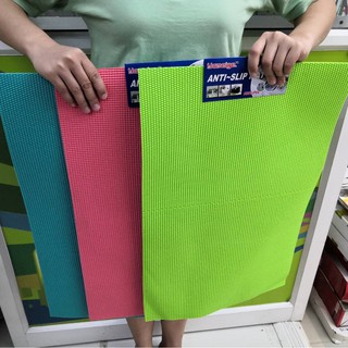 ANTI SLIP MAT แผ่นยางรองกันลื่น ขนาด 60x40 cm สำหรับปูรองพื้นกันลื่น ผลิตจาก PVC ส่งคละสี