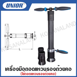 Unior เครื่องมือถอดแหวนรองถ้วยคอ (Universal Crown Race Puller) รุ่น 1614/4BI