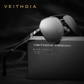 VEITHDIA แบรนด์ดีไซน์เนอร์สเตนเลสแว่นตากันแดดแว่นตากันแดดเลนส์แว่นตากันแดดแว่นตากันแดดแว่นตากันแดด 3559