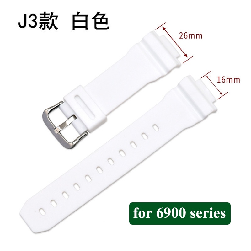 สายนาฬิกาข้อมือเรซิ่น กันน้ํา 16 มม. สําหรับ Casio G-shock DW-5600 6900 9052 Series