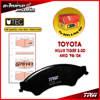 TRW ผ้าเบรคหน้า HILUX TIGER 3.0D 4WD 98-04 (GDB797)