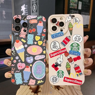 เคสป้องกันโทรศัพท์มือถือ ขอบสี่เหลี่ยม ลายหมี สําหรับ Infinix Hot 12i 10S 11 10 Play 11S 10i Smart 6 HD X6511 X657B X6512 Note 12 G96