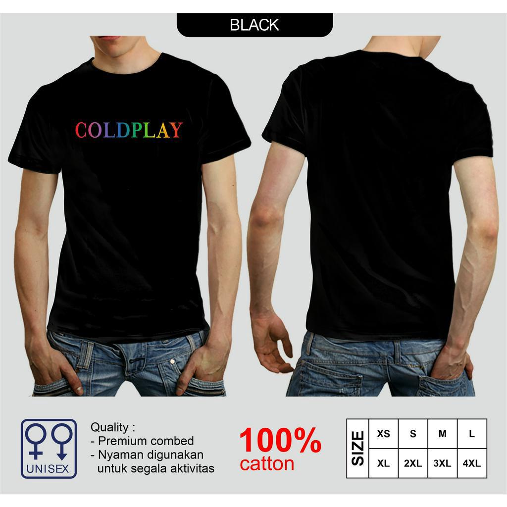 เสื้อยืดวงดนตรี Coldplay เสื้อยืดวงพรีเมี่ยม