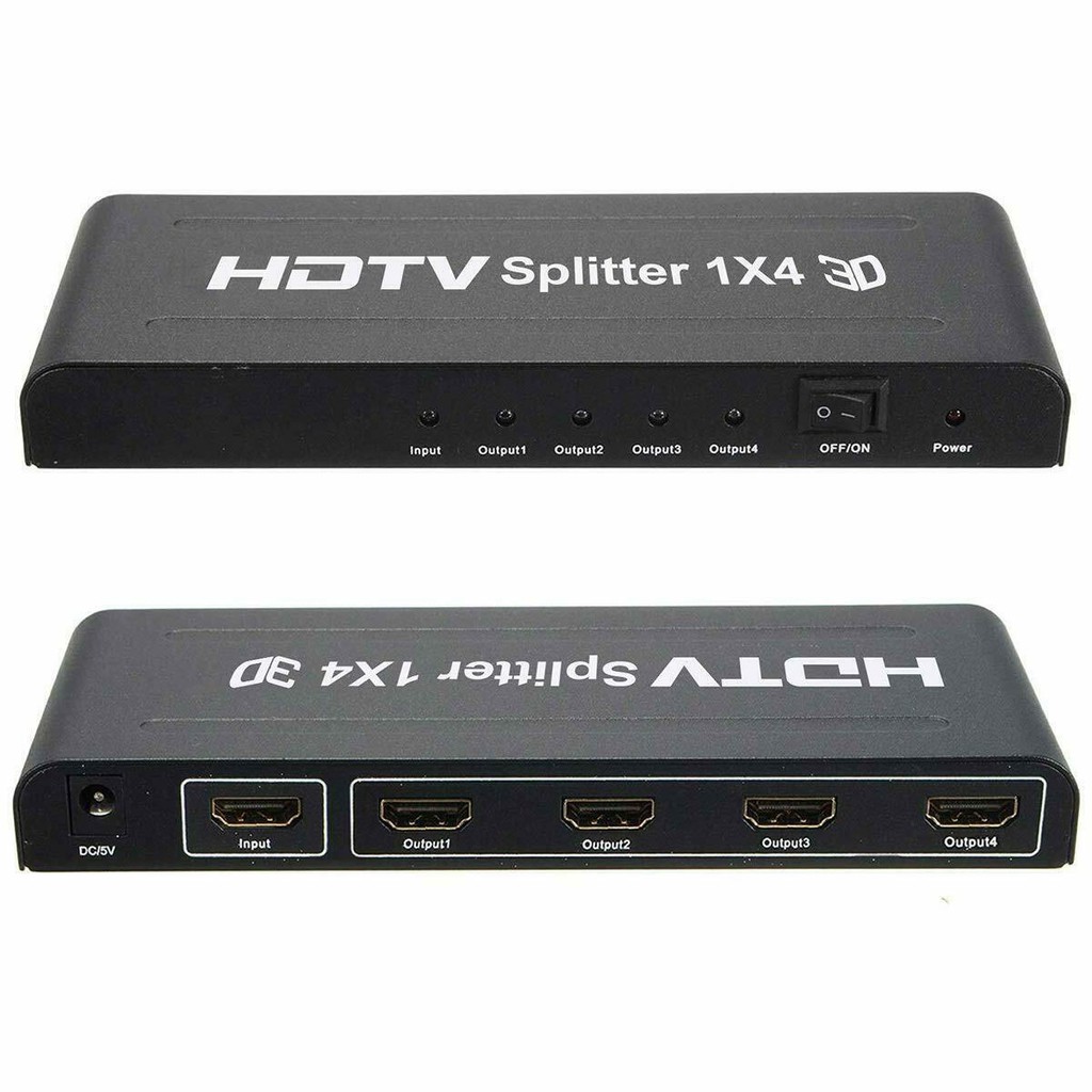 เอดดีเอ็มไอ HDMI splitter 1x4 เข้า1ออก4จอ FULL HD 3d