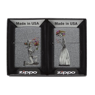 Zippo ไฟแช็กรุ่น 28987 Iron Stone Couple ของแท้ รับประกันตลอดชีวิต นำเข้าและจำหน่ายโดยตัวแทนจำหน่าย