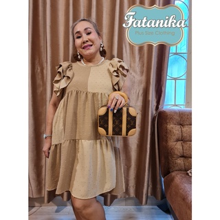 FATANIKA PLUS SIZE งานตัด1:1ชิ้น collection : ITALIAN SILK  เดรสสาวอวบ ชุดสาวอวบ เสื้อผ้าสาวอวบ เดรสคนอ้วน ชุดคนอ้วน