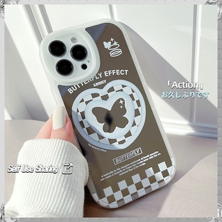 เคสโทรศัพท์มือถือกระจก รูปผีเสื้อ ตาโต ป้องกันกล้อง สําหรับ iphone case se 2022 7 8 plus XR 11 12 13 pro max