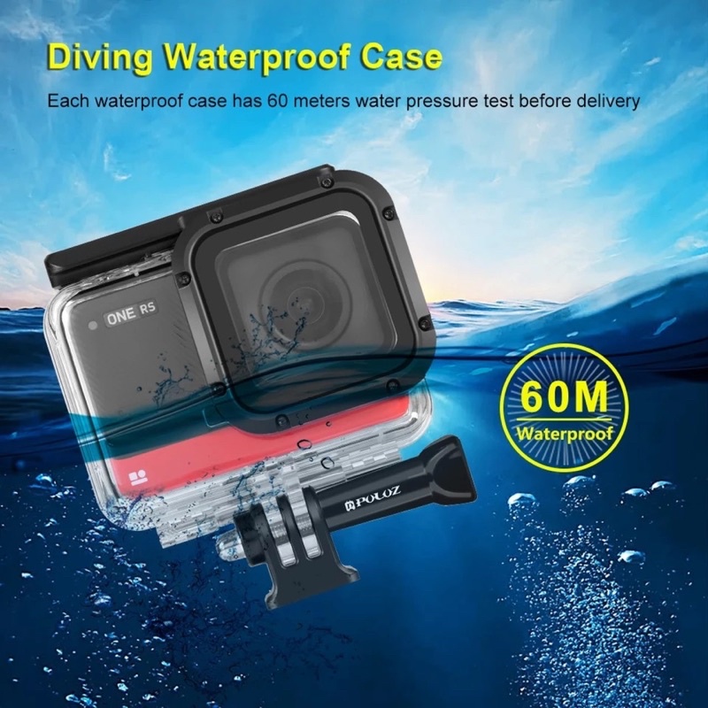 Dive Case For Insta360 ONE RS 4K Edition Action Camera Waterproof Housing Und - View #7