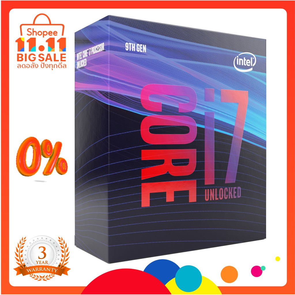 Intel Core i7 9700K 3Years Warranty CPU Gen9