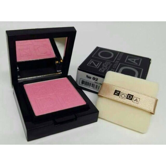 (การันตีของแท้💯%)ปัดแก้มโซดาZoda Face Color Blusher 4.5 g.#02 Sence Pink