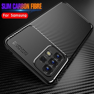 Beetle Matte Case For Samsung Galaxy M23 M33 M53 A23 A33 A53 A73 A03 Core A13 5G Carbon Fiber Cover Protective Case