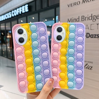 เคส-For OPPO A16K Reno 8Z A16 A95 A54 A74 A93 A15 Reno 7Z OPPO Reno6Z A3S A53 A31 A12 A73 A92 A52 A91 OPPOA5 2020 F5 F11 A7 A73 A3S F9 A5S A9 2020 Pop Push It Bubble|RX