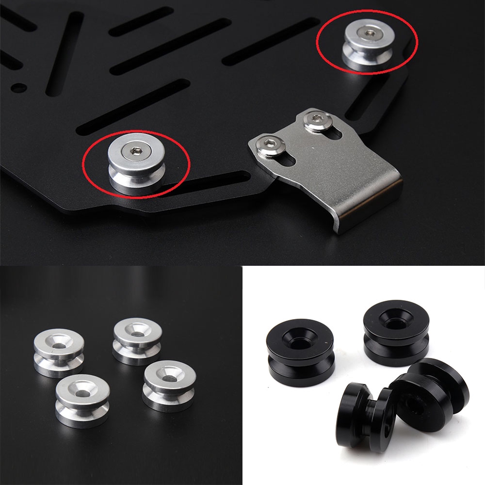 หางกล่องหัวเข็มขัด Tailstock ปุ่มสากลสำหรับท้ายรถจักรยานยนต์ -Box ได้อย่างรวดเร็วนำ Connect อะไหล่อลูมิเนียม Grommets เข็ม