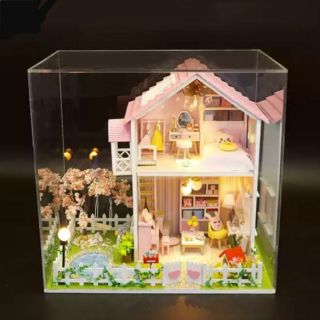 [พร้อมส่ง] บ้านตุ๊กตาdiy Sakura love มีฝาครอบกันฝุ่น