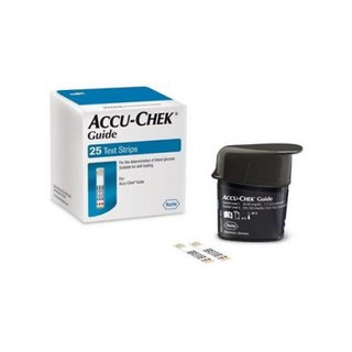 Accu-Chek Guide  25 ชิ้น แผ่นตรวจวัดระดับน้ำตาลในเลือด รุ่นไกด์