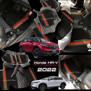 Ⓜ️(ฟรี!!ผ้าไมโครไฟเบอร์+สายคาดเบลท์)พรม 6D HONDA HRV e:hev ปี2022(ปี2015-2020)ระบุในเเชท