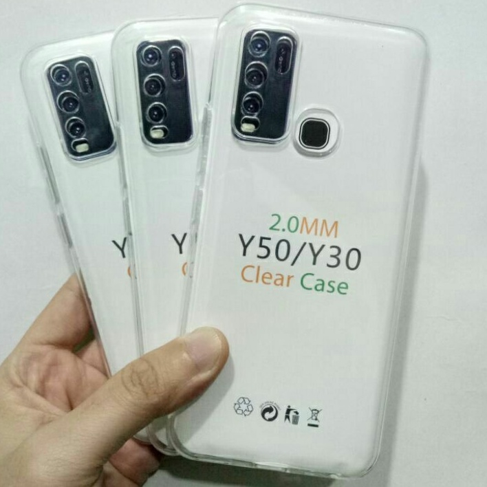 Vivo Y30 Y30i Y50 Clear Case HD 2mm Softcase Clear Transparent Anti-Fungus Vivo Y50 Y30 Y30i