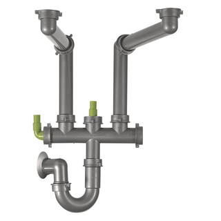 ท่อน้ำทิ้ง 2ทาง FRANKE SIPHON 2 VIA อุปกรณ์อ่างล้างจาน PLUMBING KIT FRANKE SIPHON 2 VIA