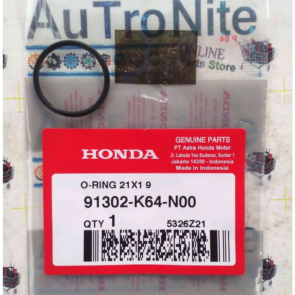 O-Ring 21X1.9 ปั๊มน้ํา 91302-K64-N00 เดิม Honda CBR 250 RR SP