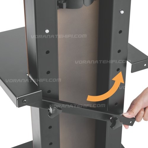 F7300-Wrap Teak Wood ขาตั้งทีวี 37-70 Pure Flat Design TV Stand with ...